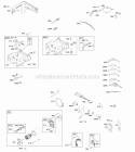 Controls Electric Starter Governor Spring Ignition Diagram and Parts List for 127332-0133-B8  Briggs and Stratton Engine